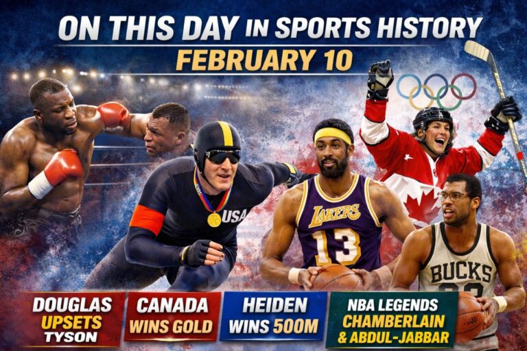 On this day in sports history, February 10th