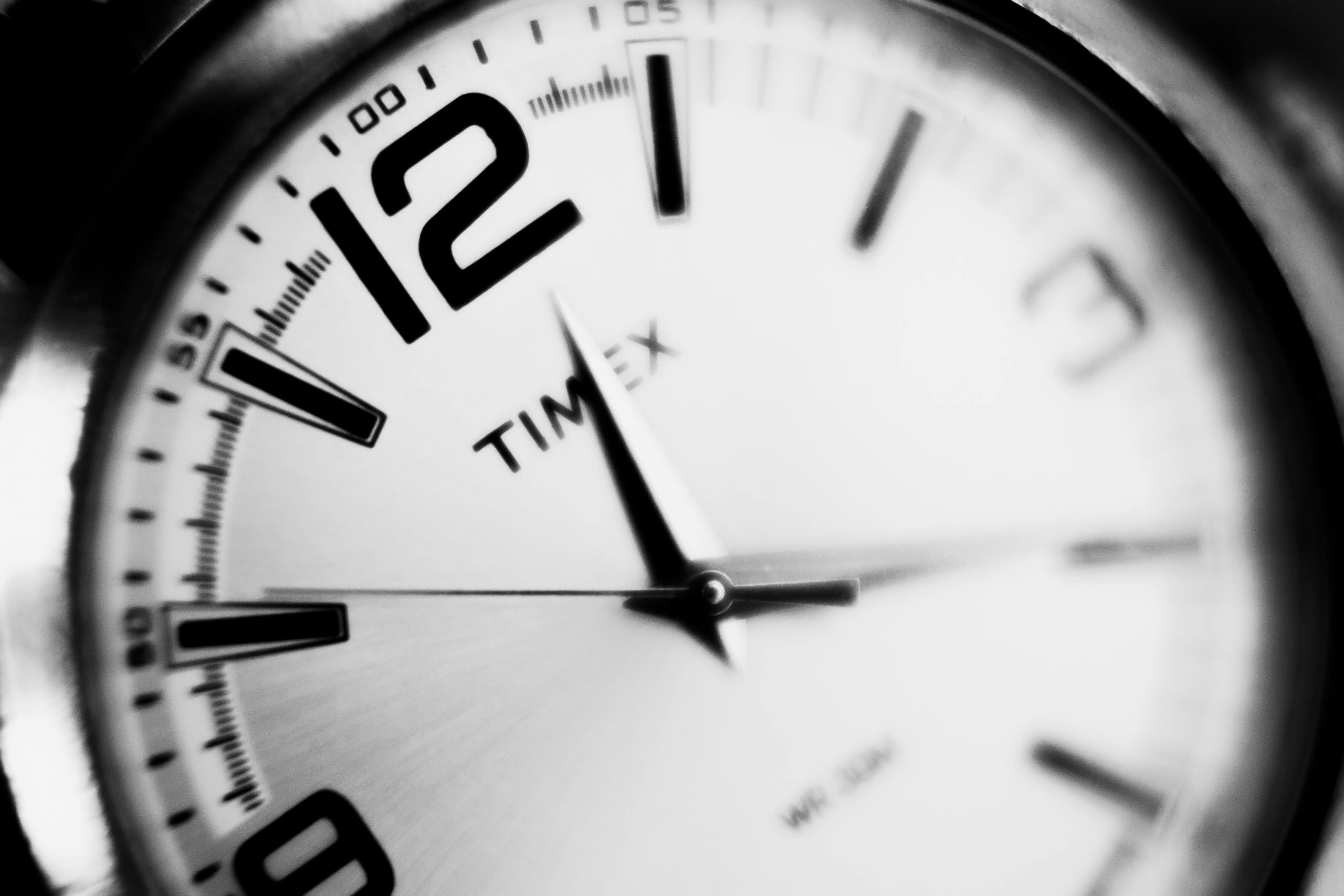 Stylish close-up image of a Timex watch face, focusing on precision and elegance.